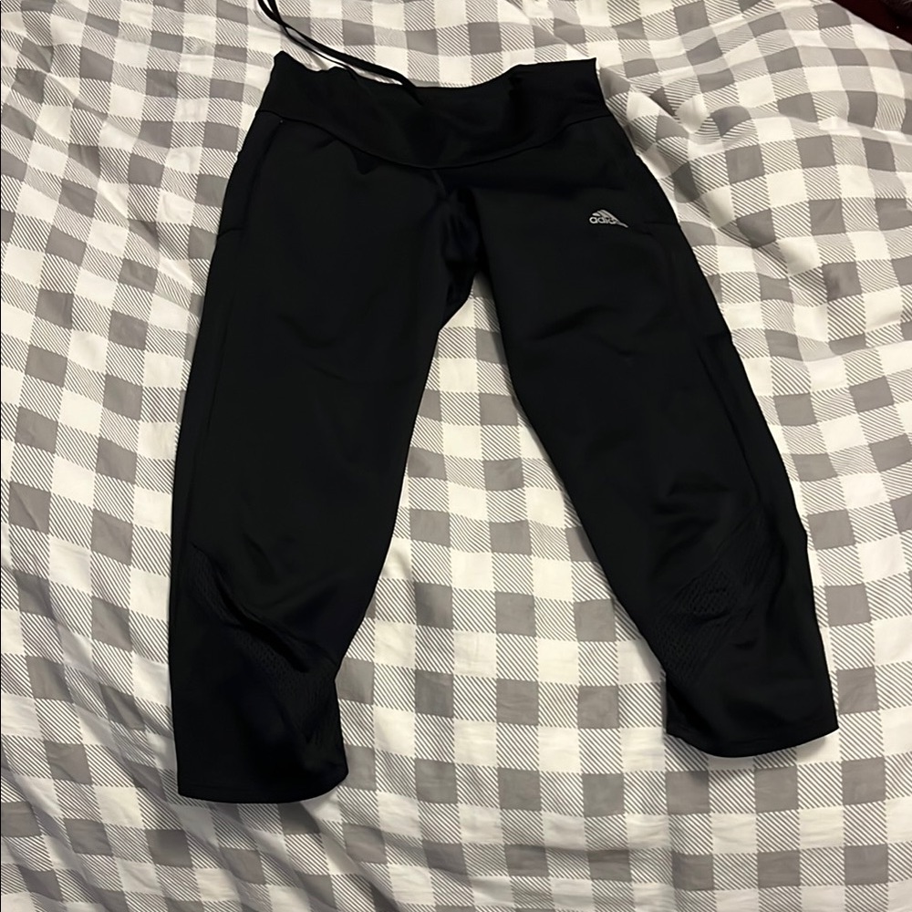Adidas aero ready 3/4 length running pants.